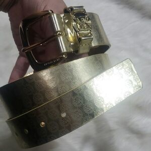 Michael Kors Gold Logo Belt